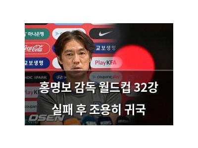홍명보 감독 월드컵 32강 실패 후 조용히 귀국