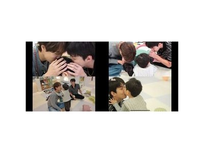 엑소 카이 세훈 아기 이진과 함께 웃음 터뜨려