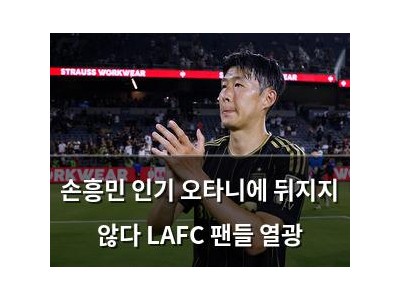손흥민 인기 오타니에 뒤지지 않다 LAFC 팬들 열광