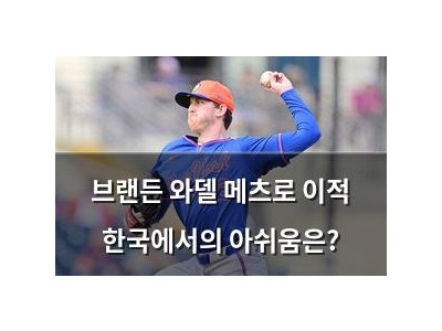 브랜든 와델 메츠로 이적 한국에서의 아쉬움은?